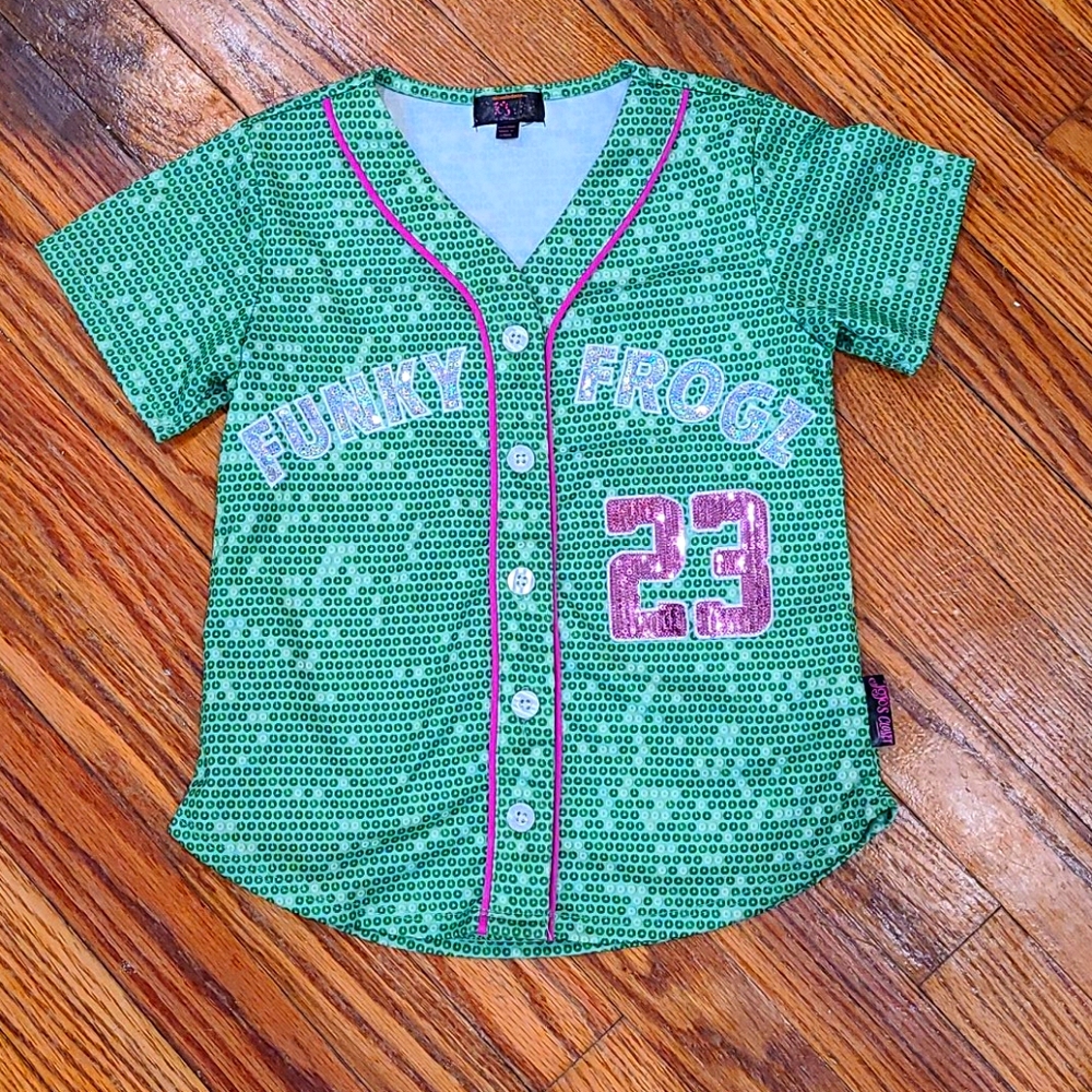 Jojo's closet funky frogs jersey